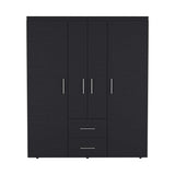 Closet Bariloche Eco Wengue 150 cm con Cuatro Puertas Y Dos Cajones - Closets | Bylmo