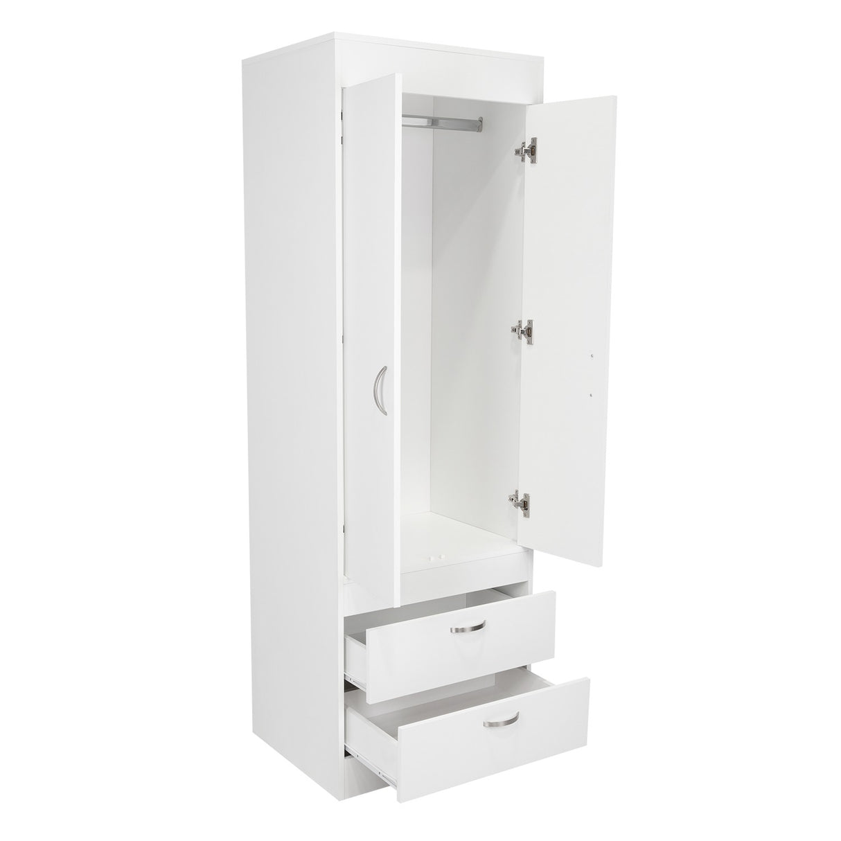 Closet Lisboa Blanco 59x179cm con 2 Cajones sin Entrepaños - Closets | Bylmo