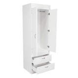 Closet Lisboa Blanco 59x179cm con 2 Cajones sin Entrepaños - Closets | Bylmo