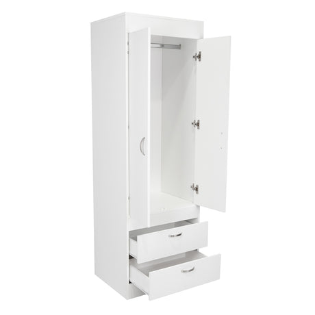 Closet Lisboa Blanco 59x179cm con 2 Cajones sin Entrepaños - Closets | Bylmo