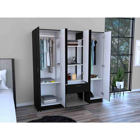 Closet Mitu Wengue 162x170.7cm con 2 Cajones con 3 Entrepaños - Closets | Bylmo