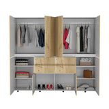 Closet Siruela Duna 220 cm con Cuatro Cajones, Ocho Puertas y Colgadero de Ropa - Closets | Bylmo
