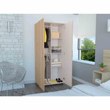Closet Tera Rovere 80x180cm sin Cajones con 3 Entrepaños - Closets | Bylmo