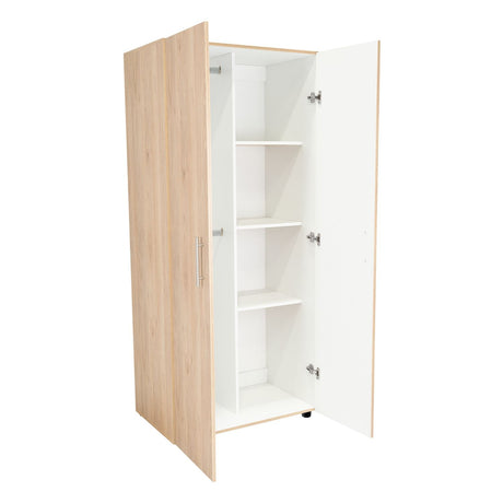 Closet Tera Rovere 80x180cm sin Cajones con 3 Entrepaños - Closets | Bylmo