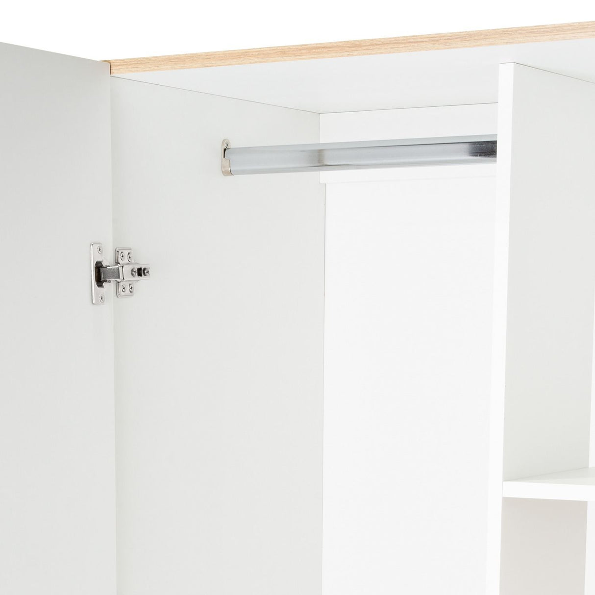 Closet Tera Rovere 80x180cm sin Cajones con 3 Entrepaños - Closets | Bylmo