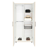 Closet Tera Rovere 80x180cm sin Cajones con 3 Entrepaños - Closets | Bylmo