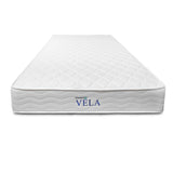 Combo Colchón Vela Blanco Sencillo 100 X 190 Cm Medio e Hipoalergénico