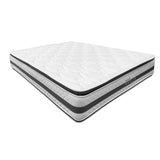 Combo Base Cama y Colchón DreamOn Antlia Gris Queen 160 cm Rectangular con Dos Almohadas