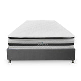 Combo Base Cama y Colchón DreamOn Antlia Gris Sencilla 100 cm Rectangular con Una Almohada