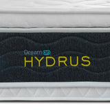 Combo Base Cama y Colchón DreamOn Hydrus Gris Sencilla 100 cm Rectangular con Una Almohada