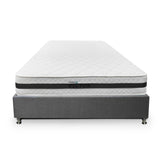 Combo Base Cama y Colchón DreamOn Pictor Gris Semidoble 120 cm Rectangular con Una Almohada