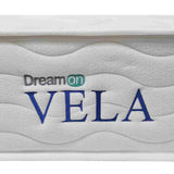 Combo Base Cama y Colchón DreamOn Vela Gris Sencilla 100 cm Rectangular con Una Almohada