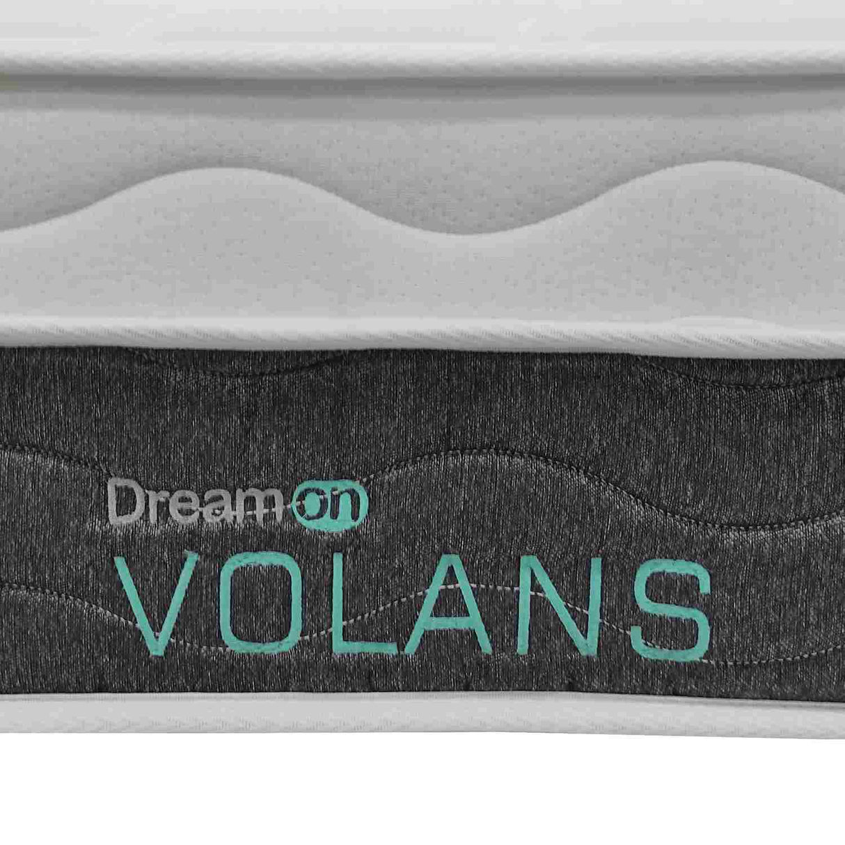 Combo Base Cama y Colchón DreamOn Volans Gris Sencilla 100 cm Rectangular con Una Almohada