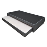 Combo Cama Tarima y Colchón Dreamer Gris Semidoble 120 cm Rectangular con Una Almohada
