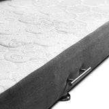 Combo Cama Tarima y Colchón Dreamer Gris Semidoble 120 cm Rectangular con Una Almohada
