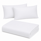 Combo 2 Almohadas y Cubrelecho Español Blanco
