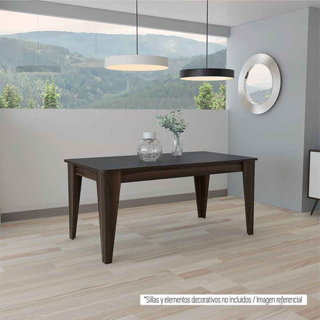 Comedor Volterra Habano 160x74cm Rectangular de Seis Puestos y sin Sillas - Comedores | Bylmo