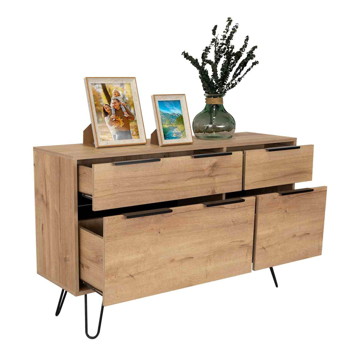 Cómoda Concept Duna 120x120cm De Dos Hileras con Dos Cajones - Cajoneras y Comodas | Bylmo