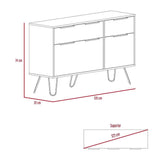 Cómoda Concept Duna 120x120cm De Dos Hileras con Dos Cajones - Cajoneras y Comodas | Bylmo