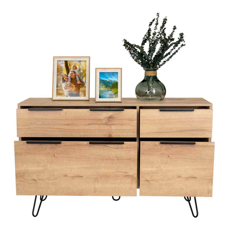 Cómoda Concept Duna 120x120cm De Dos Hileras con Dos Cajones - Cajoneras y Comodas | Bylmo