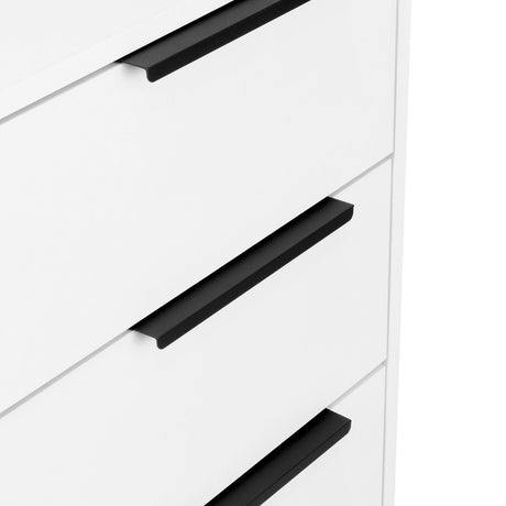 Cómoda White Collection Blanco 79.1x85.3cm De Tres Hileras con Tres Cajones - Cajoneras | Bylmo