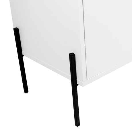Cómoda White Collection Blanco 79.1x85.3cm De Tres Hileras con Tres Cajones - Cajoneras | Bylmo