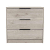 Cómoda Kaia Ceniza 70x69cm De Tres Hileras con Tres Cajones