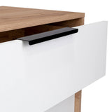 Cómoda Kaia Duna y Blanco 68.7x70cm De Tres Hileras con Tres Cajones - Cajoneras | Bylmo
