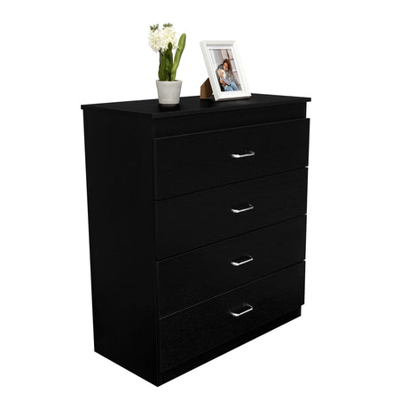 Cómoda Santino Wengue 80x91.1cm De Cuatro Hileras con Cuatro Cajones - Cajoneras | Bylmo