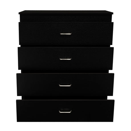 Cómoda Santino Wengue 80x91.1cm De Cuatro Hileras con Cuatro Cajones - Cajoneras | Bylmo