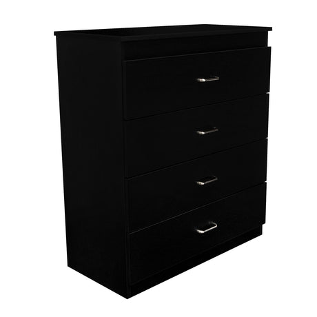 Cómoda Santino Wengue 80x91.1cm De Cuatro Hileras con Cuatro Cajones - Cajoneras | Bylmo