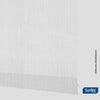 Cortina Blackout Leuco Enrollable Poliester Blanca Fondo Entero 180 x 180 cm