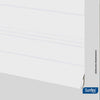 Cortina Translúcida Leuco Enrollable Poliester Blanca con Lineas 100 x 180 cm