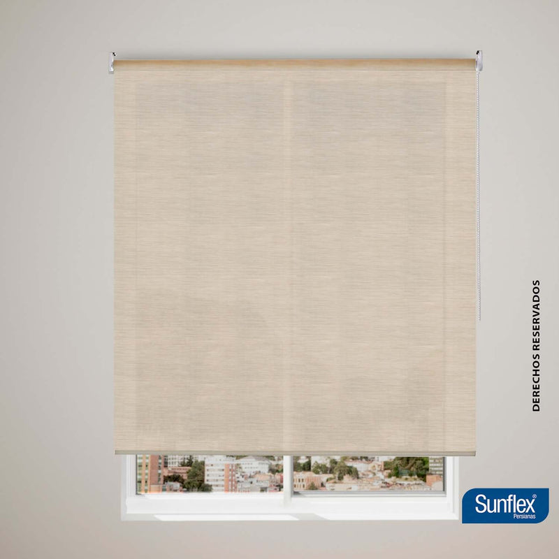 Cortina Translucida 140x265 cm. (Beige) - Acomoda Textil