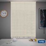 Cortina Translúcida Luce Enrollable Poliester Beige Fondo Entero 180 x 180 cm