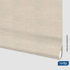 Cortina Translúcida Luce Enrollable Poliester Beige Fondo Entero 180 x 180 cm