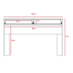 Escritorio Acre Blanco 120 cm con Cajones