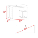 Escritorio Astana Blanco 120 cm con Entrepaños - Escritorios y Archivadores | Bylmo