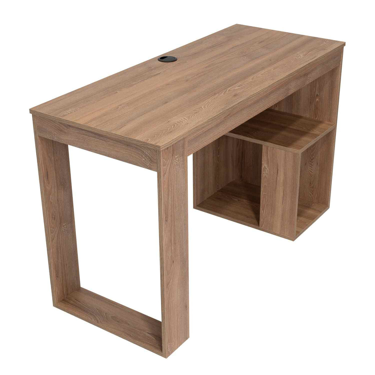 Escritorio Astana Miel 120 cm con Entrepaños - Escritorios y Archivadores | Bylmo