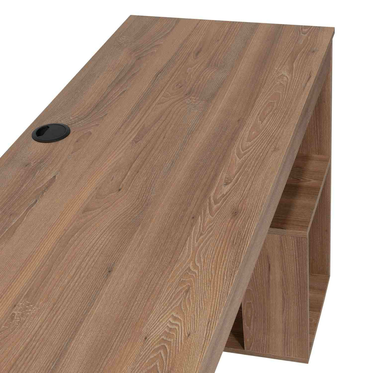 Escritorio Astana Miel 120 cm con Entrepaños - Escritorios y Archivadores | Bylmo