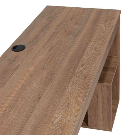 Escritorio Astana Miel 120 cm con Entrepaños - Escritorios y Archivadores | Bylmo