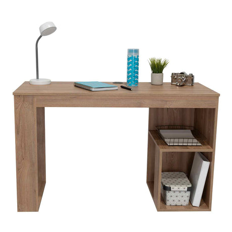 Escritorio Astana Miel 120 cm con Entrepaños - Escritorios y Archivadores | Bylmo