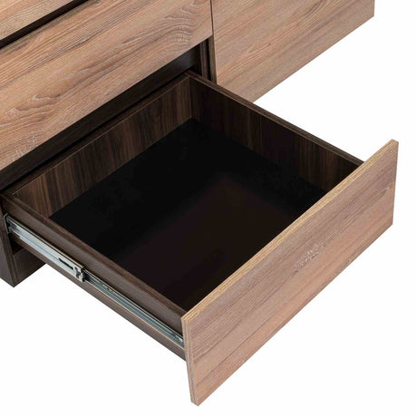 Escritorio Transformable Office Habano 107x73cm Con Tres Cajones - Escritorios | Bylmo