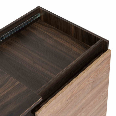 Escritorio Transformable Office Habano 107x73cm Con Tres Cajones - Escritorios | Bylmo