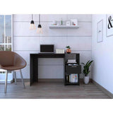 Escritorio Omma Wengue 110 cm con Cajón y Entrepaños - Escritorios y Archivadores | Bylmo