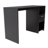 Escritorio Omma Wengue 110 cm con Cajón y Entrepaños - Escritorios y Archivadores | Bylmo