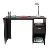 Escritorio Omma Wengue 110 cm con Cajón y Entrepaños - Escritorios y Archivadores | Bylmo