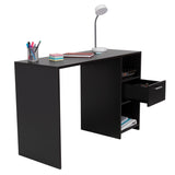 Escritorio Omma Wengue 110 cm con Cajón y Entrepaños - Escritorios y Archivadores | Bylmo