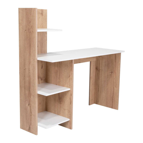 Escritorio Vilna Duna 120x121cm sin Cajones y con Organizador de Libros - Escritorios | Bylmo