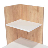 Escritorio Vilna Duna 120x121cm sin Cajones y con Organizador de Libros - Escritorios | Bylmo